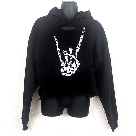 THE DRIVE CLOTHING Cropped Hoodie - Picture 1 of 5
